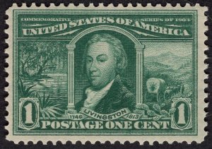US #323 Very Fine w/Original Gum. Never Hinged. Deep rich color. Showpiece!