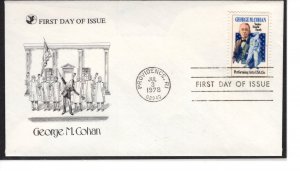 US FDC 1756, George M. Cohen, Performing Arts Cache  ....   7503484