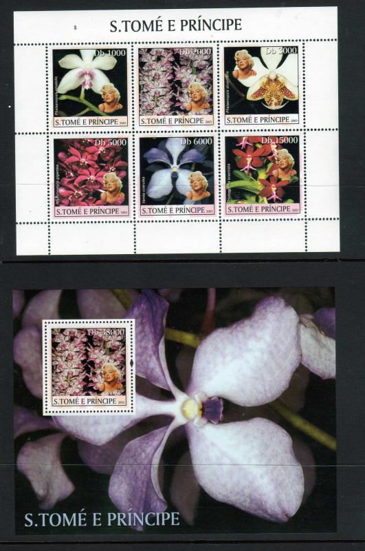 Saint Thomas Scott 1481-82 MNH! Marilyn Monroe! Flower! (2)