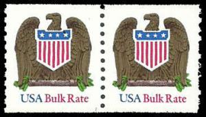 PCBstamps   US #2604 Coil Pair 20c(2x10c)Eagle, bulk rate, MNH, (8)