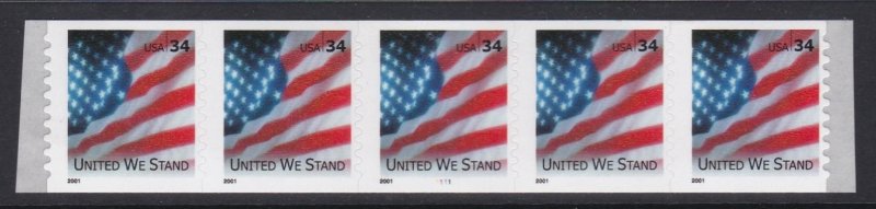 3550 Flag PNC Plate #1111 MNH