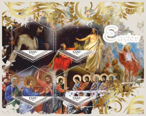 Stamps.Art, painting Easter 2018 year 8 sheets perforated MNH**