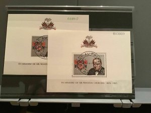 Haiti 1965 Churchill cancelled  stamp sheets R27033