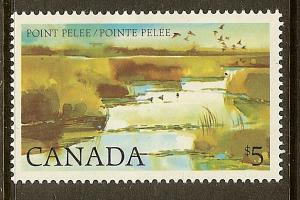 Canada, Scott #937, $5 Point Pelee Natl Park, MLH