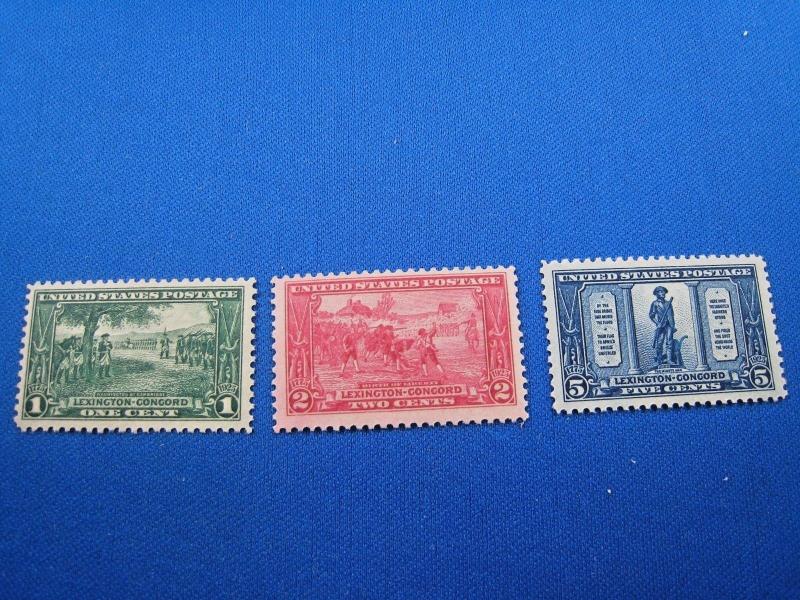 U.S. STAMPS FOR COLLECTORS - SCOTT #617-619 - SET OF 3 - MNH   (kb617)