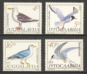 Yugoslavia Scott 1687-90 MNHOG - 1984 Birds Issue - SCV $4.70