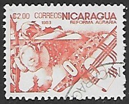 Nicaragua # 1299 - Cotton - used.....{KBrO}