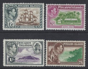 Pitcairn Islands 1940 George VI set Sc# 1-8 mint