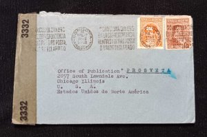 C) 1973, ARGENTINA, AIR MAIL, COVER SENT TO THE UNITED STATES, WITH DOUBLE ST XF