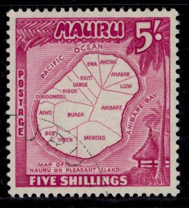 NAURU QEII SG56, 5s magenta, FINE USED.