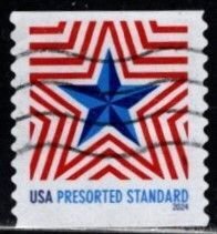 #5832 2024 Radiant Star presorted std 10c coil single (Off Paper) - Used