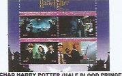 CHAD - 2021 - Harry Potter, Half Blood Prince - Perf 4v Sheet-Mint Never Hinged