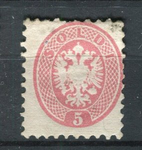 AUSTRIA LEVANT; 1860s classic Eagle Coat of Arms issue used Shade of 5sl.