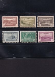 Canada, Scott 268-273, Mint, Mix of LH, LHR and NH (272, 273), Full Set, VF