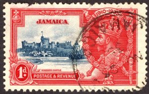 1935, Jamaica 1p, Used, faulty, Sc 109