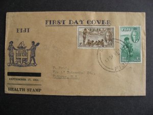 FIJI KGVI FDC Sc B1-2 first day cover check it out!