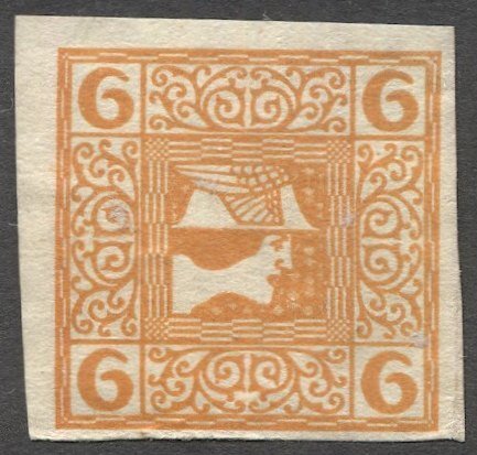 AUSTRIA 1908  Sc P16  6h Mercury Newspaper stamp MLH, VF