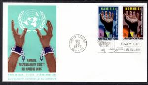 UN New York 263-264 Namibia Geneva U/A FDC