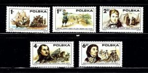 Poland 2117-21 MLH 1975 set