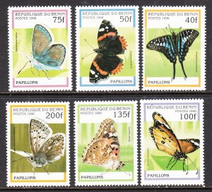 Benin 801-806 Butterflies MNH VF