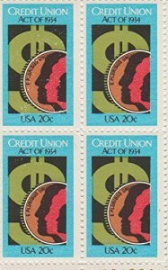 1984 Credit Union Act of 1934 20c Postage Stamp, Sc#2075, MNH, OG