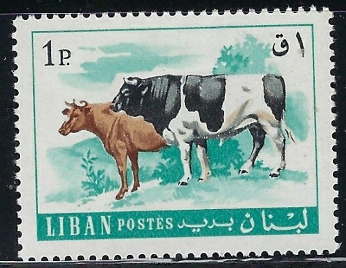 Lebanon 454 MH 1968 Cows (fe9436)