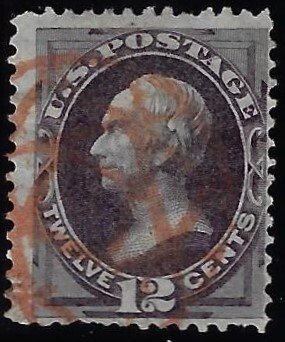 Scott #162 - $100.00 F/VF-used – Attractive NYFM cancellation. Beautiful strike!