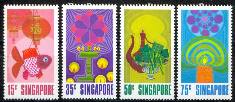 Singapore Sc# 157-160 MNH 1972 Chinese New Year