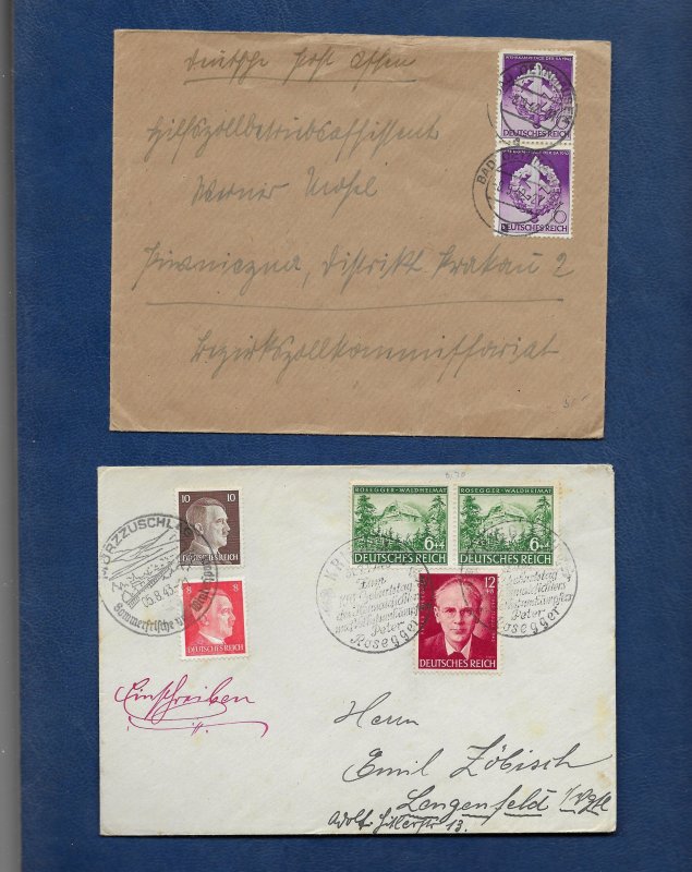 GERMANY 1940's COVERS & Cards -Special cancels