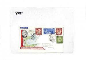 VV285 1958 New Zealand Hawkes Bay Aberdeen Scotland GB Cover {samwells-covers}