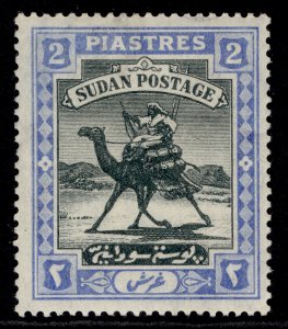 SUDAN EDVII SG25, 2p black & blue, M MINT. Cat £50.