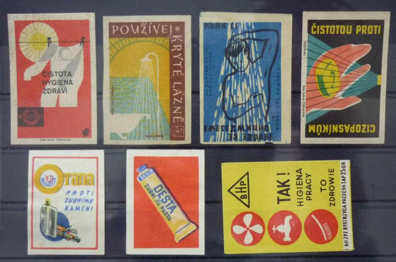 Match Box Labels! hygiene detergent serbia czechoslovakia GJ3