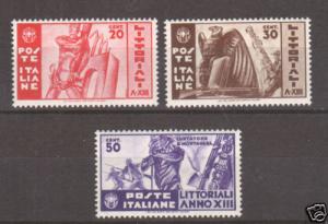 Italy Sc 342-344 MNH. 1935 University Contests, cplt set, fresh