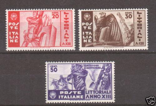 Italy Sc 342-344 MNH. 1935 University Contests, cplt set, fresh