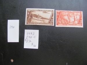 ITALY 1932 MNH SC C40-41 SET VF $32 (190)