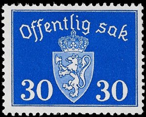Norway 1937 Sc O28 MVLH vf