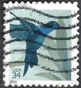 United States #4857 34¢ Humingbird (2014).  Used.