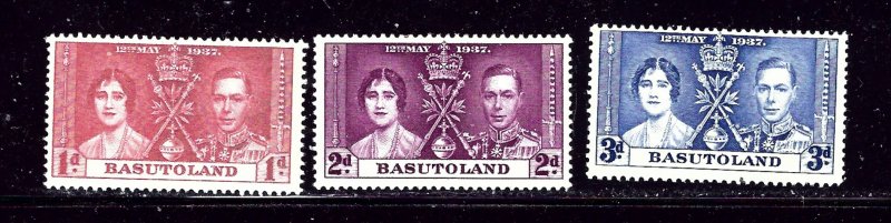 Basutoland 15-17 MH 1937 KGVI Coronation