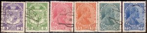 Liechtenstein 1917 SC# 4-9 Used E48