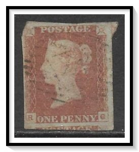 Great Britain #3 (RG) Penny Red Used