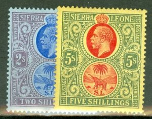 IN: Sierra Leone 116-7 mint CV $60