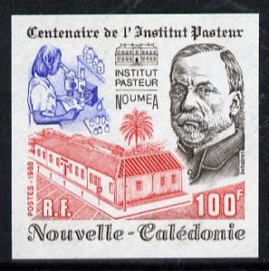 New Caledonia 1988 100f Pasteur Institute imperf from lim...