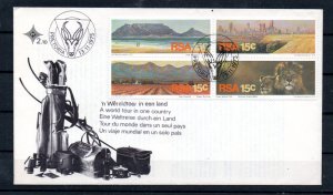 SOUTH AFRICA - 1975 - FDC - A WORLD TOUR IN ONE COUNTRY -