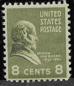 US #813 MNH  Martin Van Buren. Nice.