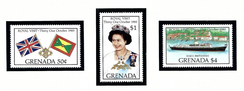 Grenada 1323-25 MNH 1985 Royal Visit             (KA)
