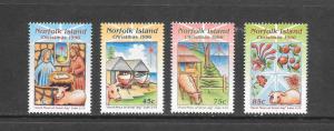 NORFOLK ISLAND - #610-13-CHRISTMAS 1996  MNH