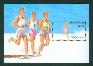 Belgium. Mini Sheet. Mnh. 1988. Olympic Games.Seoul Runners.