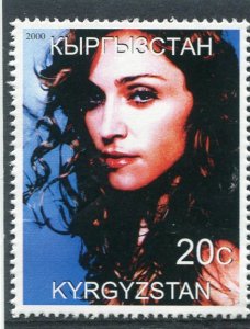 Kyrgyzstan 2000 MADONNA American Singer 1 value Perforated Mint (NH)