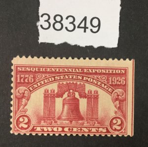 MOMEN: US STAMPS   #627 MINT OG  NH LOT #38349