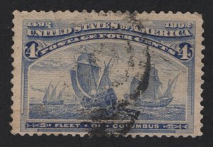 United States USED Scott Number 233  F-VF  #N1   -  BARNEYS